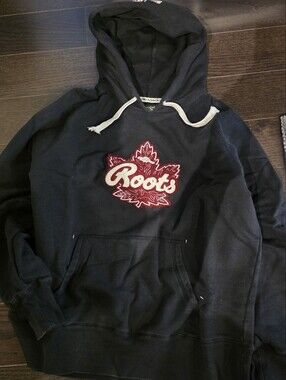Roots Black Hoodie with Red Logo